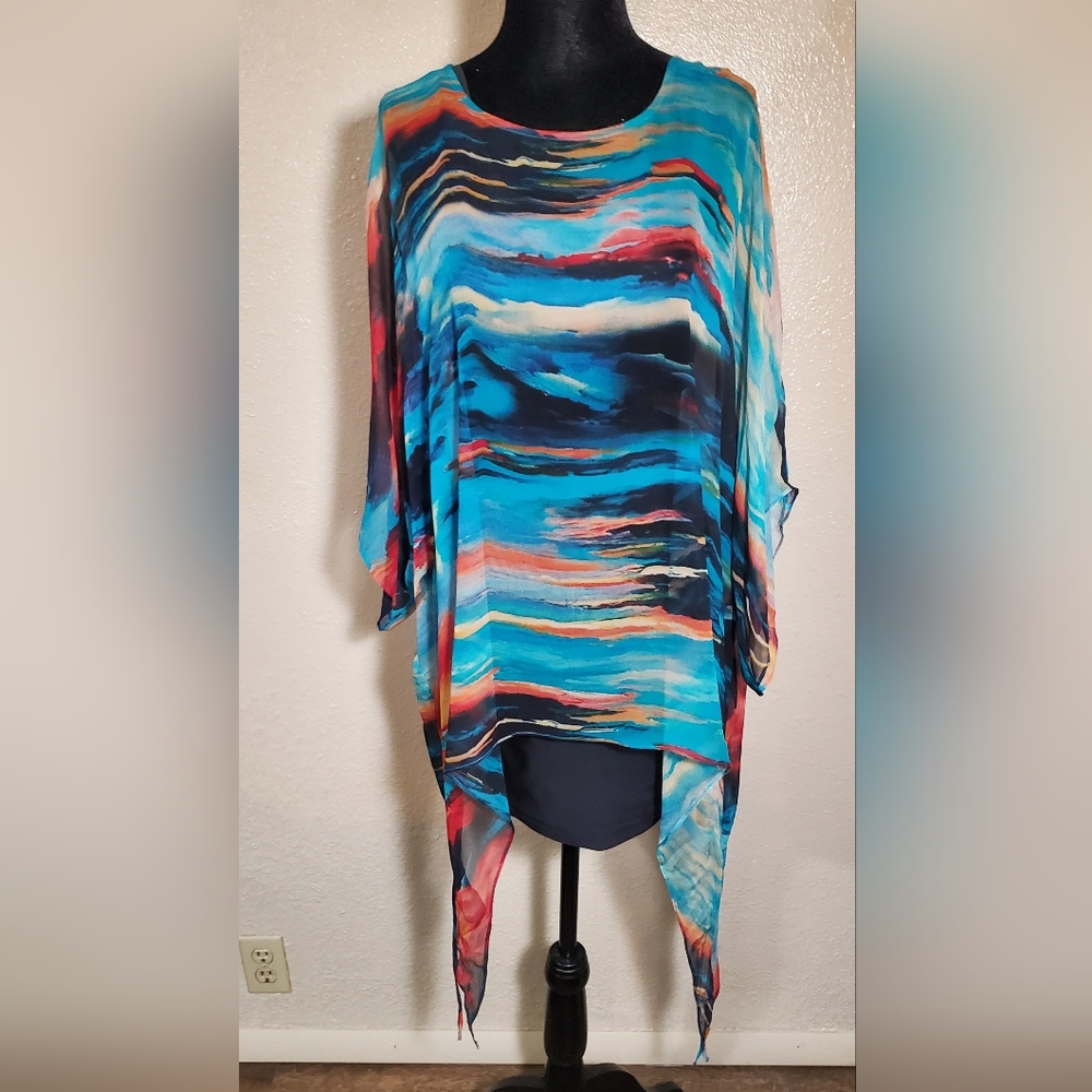 Silk top/duster L/XL